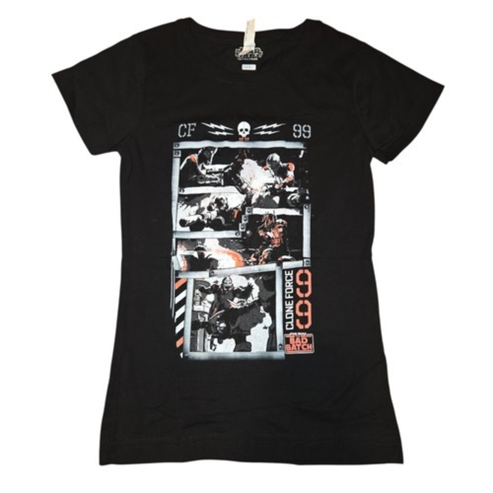 L.A.T Star Wars: The Bad Batch Clone Force 99 Action Faction Girls Large T-Shirt